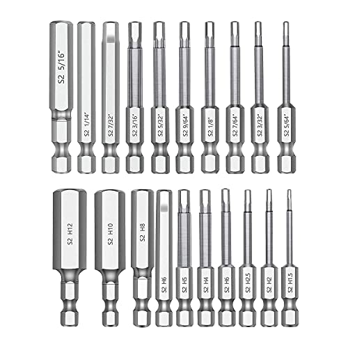 Cvoepobey 20-Teiliges Sechskantkopf Sechskant SchlüSsel Bohrer Bit Set, 2,3, 1/4 Durchmesser, Schnell Spannung Schaft, Magnetisches Schraubendreher Bit Set Cvoepobey 20-Teiliges Sechskantkopf Sechskant SchlüSsel Bohrer Bit Set, 2,3, 1/4 Durchmesser, Schnell Spannung Schaft, Magnetisches Schraubendreher Bit Set von Cvoepobey
