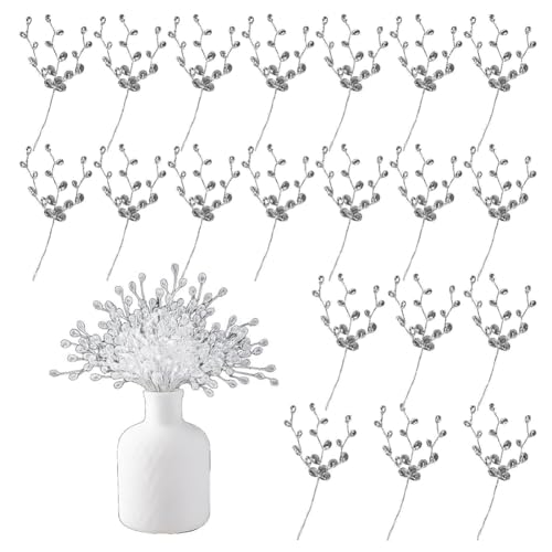 Cvoepobey 20pcs Acrylkristallglitter Blumenzweige- Blumen-Picks-Arrangement für Hochzeit, Weihnachten, Thanksgiving Cvoepobey 20pcs Acrylkristallglitter Blumenzweige- Blumen-Picks-Arrangement für Hochzeit, Weihnachten, Thanksgiving von Cvoepobey