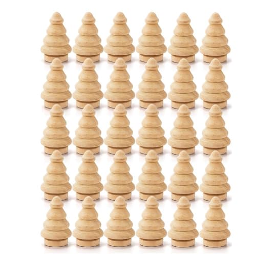 Cvoepobey 30 Stück -Klammerpuppen, Weihnachtsbaum, Natürlicher Miniatur- Aus, Leere -Klammerpuppen für DIY-Kunsthandwerk Cvoepobey 30 Stück -Klammerpuppen, Weihnachtsbaum, Natürlicher Miniatur- Aus, Leere -Klammerpuppen für DIY-Kunsthandwerk von Cvoepobey