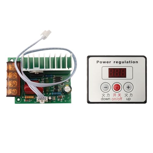 Cvoepobey 4000W AC SCR Spannungsregler Dimmer Elektromotor Drehzahl Temperaturregler für Warmwasserbereiter Motoren mit Schalter von Cvoepobey