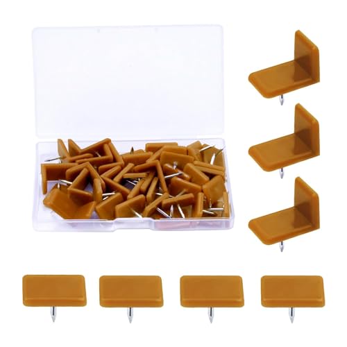 Cvoepobey 40er-Pack Tack-In-Schubladenschienen und -Gleiter, Möbelgleiter Aus Kunststoff mit Nagel zum Reparieren Von Kommoden von Cvoepobey