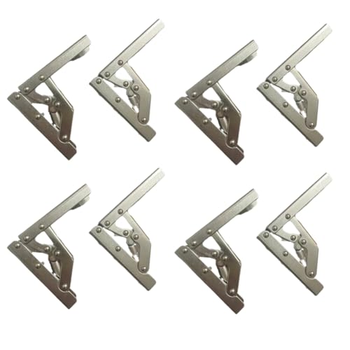 Cvoepobey 8er-Pack Schrankklappenscharnier-Set - Selbstverriegelnd mit Federunterstützung für Schnelle Aufrüstung Von Schrankersatzteilen von Cvoepobey