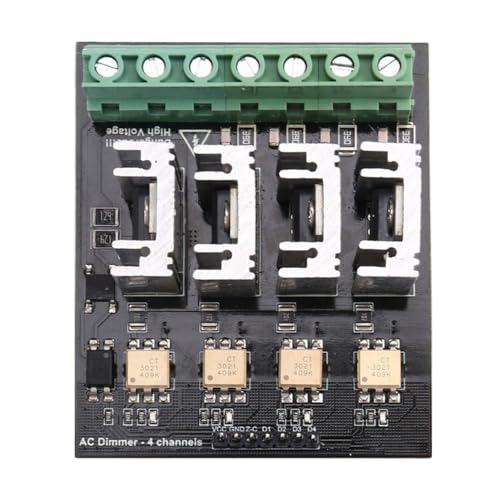 Cvoepobey AC-Dimmermodul, 4 Kanäle, 3.3V/5V Logik, Bis zu 220V (5A-10A), Lichtlampen-Dimmung und Motor-Dimmermodul von Cvoepobey