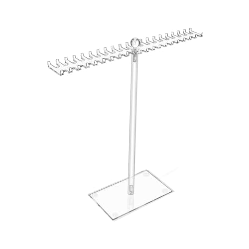 Cvoepobey Acryl-Halsketten-Organizer, Transparenter Halsketten-Ständer, Schmuck-Organizer, Aufhänger-Gestell mit Beidseitigen Haken Cvoepobey Acryl-Halsketten-Organizer, Transparenter Halsketten-Ständer, Schmuck-Organizer, Aufhänger-Gestell mit Beidseitigen Haken von Cvoepobey