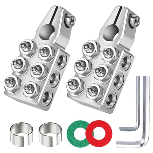 Cvoepobey Batterieklemmenverbinder, 12-Wege-Batterieklemmen, 1/0 AWG, 2/4/6/8 AWG Batterieanschlüsse, für PKW//Wohnmobile Cvoepobey Batterieklemmenverbinder, 12-Wege-Batterieklemmen, 1/0 AWG, 2/4/6/8 AWG Batterieanschlüsse, für PKW//Wohnmobile von Cvoepobey