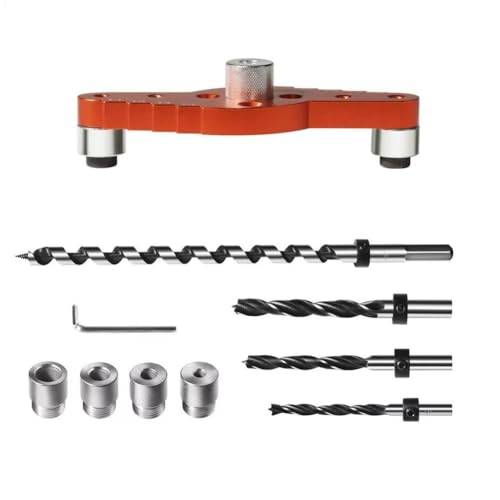 Cvoepobey Dübellehren-Set für Schwebende Regalhalterungen (1/2 X 11,8 Bohrer), Bohrführung für Verstecktes Regal, Zentrierlochbohrer von Cvoepobey