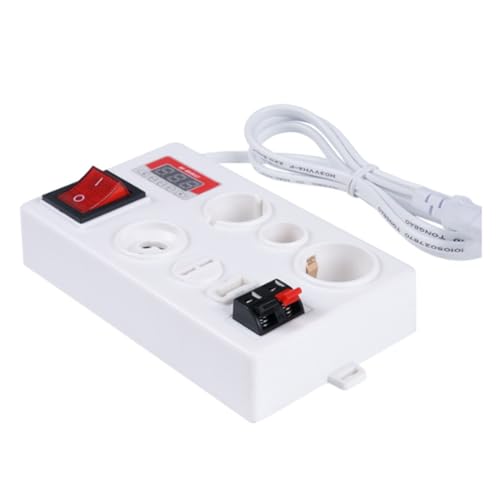 Cvoepobey E27 B22 E14 Lampenlampentester LED-Lichtspannungsleistungs-Schnelltestbox Schnelltest mit Leistungsanzeige EU-STECKER von Cvoepobey