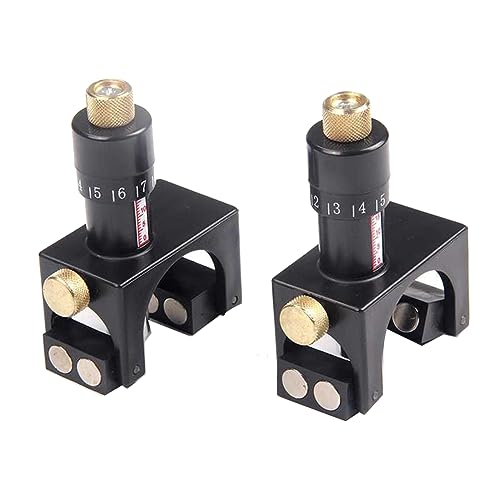 Cvoepobey Einstellbare Magnetische Hobel- und Abrichtmesser-Einstelllehre, Messer-Messgerät-Setter für Holzbearbeitungs-Setter-Werkzeug, Langlebig, Einfach zu Bedienen. von Cvoepobey