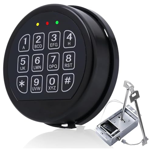 Cvoepobey Ersatzschloss Schwarzes Safe -Tastatur -Elektronikschloss für Zuhause, Gewerbe und Industrie Cvoepobey Ersatzschloss Schwarzes Safe -Tastatur -Elektronikschloss für Zuhause, Gewerbe und Industrie von Cvoepobey
