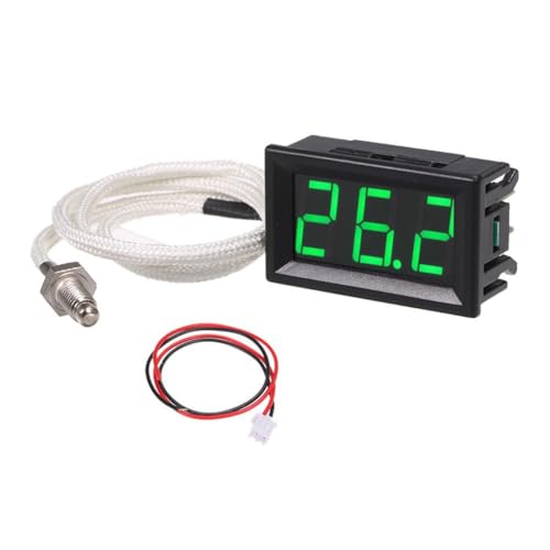 Cvoepobey Industrielles Hochtemperatur-K-Typ-M6-Thermoelement-Thermometer DC12V -30-800℃ Digitales Temperaturmessgerät, Tester, Wiederverwendbar, Grün Cvoepobey Industrielles Hochtemperatur-K-Typ-M6-Thermoelement-Thermometer DC12V -30-800℃ Digitales Temperaturmessgerät, Tester, Wiederverwendbar, Grün von Cvoepobey