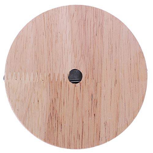 Cvoepobey Lampensockel praegnant Stil modern Deckenplatte Holzdeckenhalter E27 Lampe passende Kronleuchter Base DIY Beleuchtung Zubehoer Durchmesser 100mm Versteckte Schraube von Cvoepobey