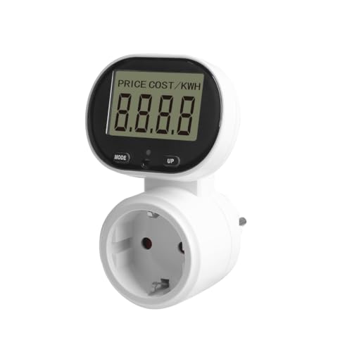 Cvoepobey Leistungsmesser, Digitaler Wattmeter, Stromzähler, Voltmeter, Energiekostenzähler, Steckdose 45° Drehbar, EU-Stecker, Langlebig Cvoepobey Leistungsmesser, Digitaler Wattmeter, Stromzähler, Voltmeter, Energiekostenzähler, Steckdose 45° Drehbar, EU-Stecker, Langlebig von Cvoepobey