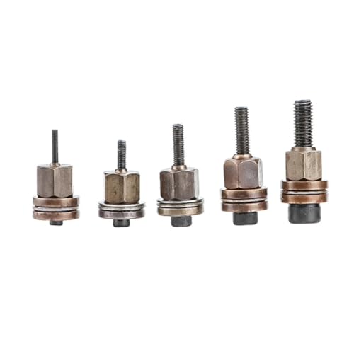 Cvoepobey M3-M8 Hand Riveter Rivnut Tool Accessoire 5pcs Nietmutterkopf für Muttern für Einfache Installation von Cvoepobey