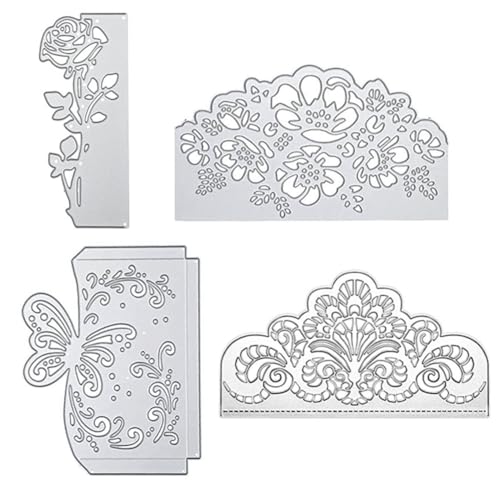 Cvoepobey Metallprägung Stanzform DIY Karbonstahl Stanzform Spitze Einladung von Cvoepobey