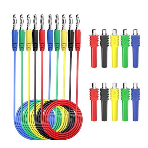 Cvoepobey Multimeter-Messleitungen-Set, Sicherheits-Piercing-Sonde, Kupfer-Edelstahl-Nadel, Krokodilklemmen, Kfz-Werkzeug-Set Cvoepobey Multimeter-Messleitungen-Set, Sicherheits-Piercing-Sonde, Kupfer-Edelstahl-Nadel, Krokodilklemmen, Kfz-Werkzeug-Set von Cvoepobey