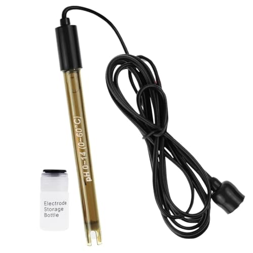 Cvoepobey PH Elektroden Sensor Sonde Industrie Experiment Labor Pool Wasser Analyzer PH Meter Tester PH Sonde BNC-Stecker Hochgenauer PH Elektroden Sensor Sonde für die Industrie von Cvoepobey