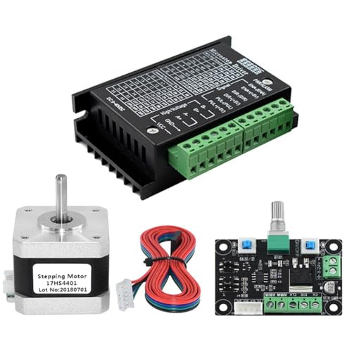 Cvoepobey Schrittmotor-Treiber-Kit 17HS4401+TB6600 4A+MKS OSC, Einstellbare Vorwärts- und Rückwärtsgeschwindigkeit für CNC-Gravierschiebetisch von Cvoepobey