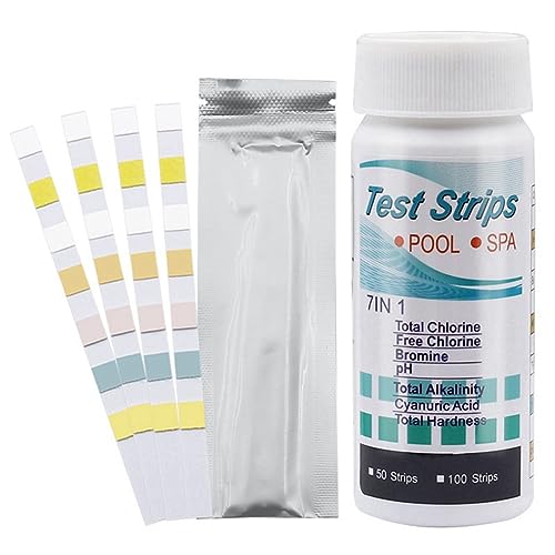 Cvoepobey -Schwimmbad-Testpapier, Wasserqualitäts-Testpapier, Restchlor-Testpapier, 1 Flasche mit 50 Stück Cvoepobey -Schwimmbad-Testpapier, Wasserqualitäts-Testpapier, Restchlor-Testpapier, 1 Flasche mit 50 Stück von Cvoepobey
