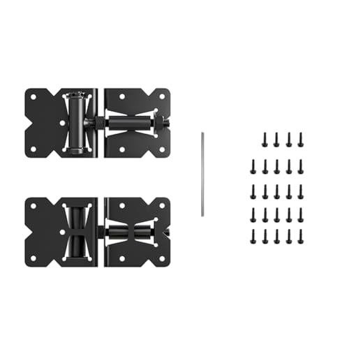 Cvoepobey Selbstschließendes Torscharnier, Robust, 90 Grad Verstellbar, mit Montageschrauben und Schwingungseinstellwerkzeug für Zäune Cvoepobey Selbstschließendes Torscharnier, Robust, 90 Grad Verstellbar, mit Montageschrauben und Schwingungseinstellwerkzeug für Zäune von Cvoepobey