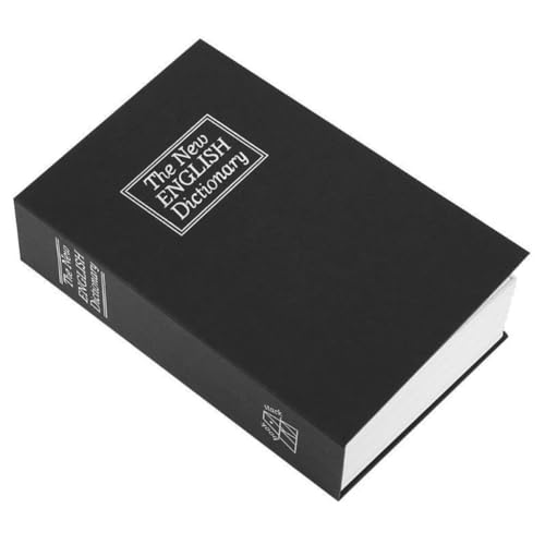 Cvoepobey Transferbuch-Safe mit Zahlenschloss, Metallschlossbox, Geheime Versteckte Geldaufbewahrungsbox, Sparschwein, Langlebige Sichere Aufbewahrung (L) von Cvoepobey