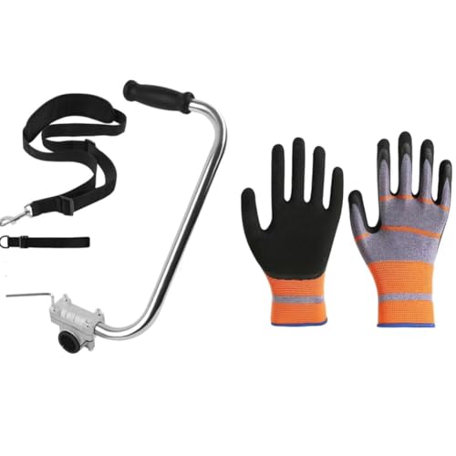 Cvoepobey Trimmergriff mit Trimmer-Schultergurt Fadentrimmergriff Rasentrimmergriffgriffe Unkrautfresser-Griffverlängerung von Cvoepobey