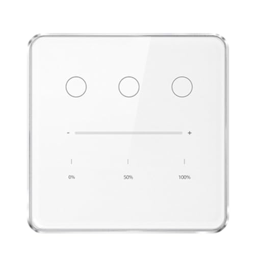Cvoepobey Tuya Zigbee 3-Gang-Dimmlichtschalter Tuya/Smart Life APP-Fernbedienung US-EU-Standardschalter Prozentsteuerung (A) von Cvoepobey