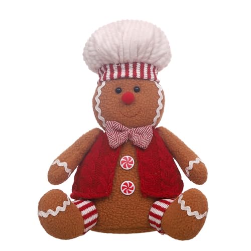 Cvoepobey Weihnachtsdekoration, Sitzende Lebkuchenfiguren im Cartoon-Stil, Männliche Schreibtisch-Dekorations-Requisiten Cvoepobey Weihnachtsdekoration, Sitzende Lebkuchenfiguren im Cartoon-Stil, Männliche Schreibtisch-Dekorations-Requisiten von Cvoepobey