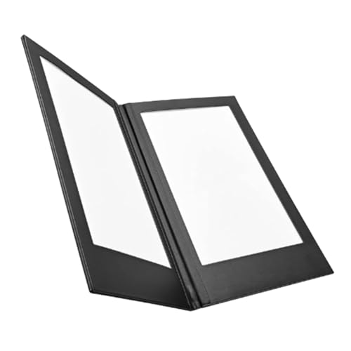 Cvoepobey Wiederaufladbare LED-Licht Speisekarte Buch PU-Leder Display-Buch Nachtclub Restaurants Bierbar Shop Café Seiten von Cvoepobey