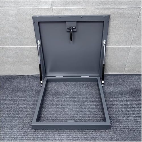 CwccLSH Dachluken Dachfensterabdeckung aus Metall, Dachlukenabdeckung, 90° drehbarer Griffverschluss, Schacht-/Kellerausgangsabdeckung(70 * 70cm) von CwccLSH