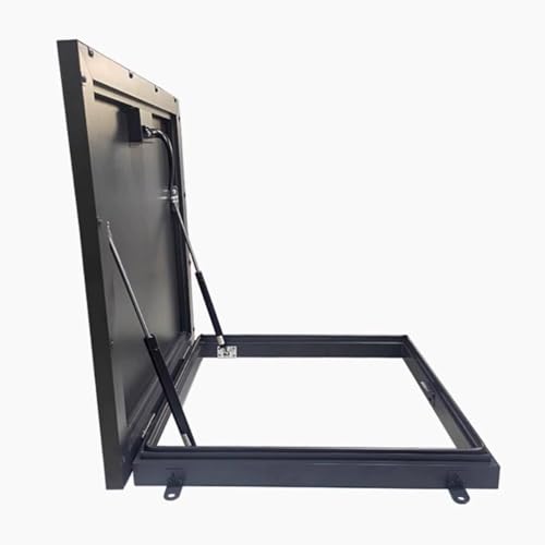 CwccLSH Dachluken Dachfensterabdeckung aus Metall, Dachlukenabdeckung, 90° drehbarer Griffverschluss, Schacht-/Kellerausgangsabdeckung(80 * 80cm) von CwccLSH