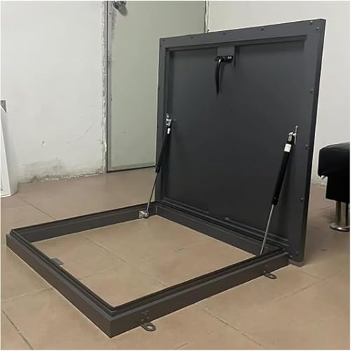 CwccLSH Dachluken Dachfensterabdeckung aus Metall, Dachlukenabdeckung, 90° drehbarer Griffverschluss, Schacht-/Kellerausgangsabdeckung(90 * 90cm) von CwccLSH