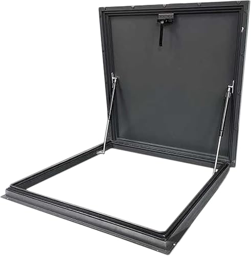 CwccLSH Dachluken Dachluke aus Stahl, Diebstahlschutztür, multifunktionale Wartungstür, Kellerdach-Ausgangsabdeckung(80 * 80cm) von CwccLSH