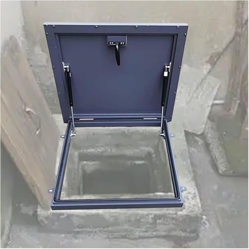 CwccLSH Dachluken Metall-Dachlukenabdeckung, regensichere Schacht-/Kellerausgangsabdeckung, rechteckige Dachfensterabdeckung(70 * 70cm) von CwccLSH