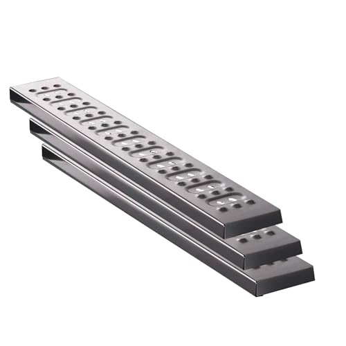 3Er-Pack Edelstahl-Abflussgitter, Schachtabdeckung Und Rahmen Mit Sockel, Geeignet FüR StraßEn, Einfahrten, KüChen Und ParkpläTze.(58x10x2.5cm/23x4x1") von Cxlly
