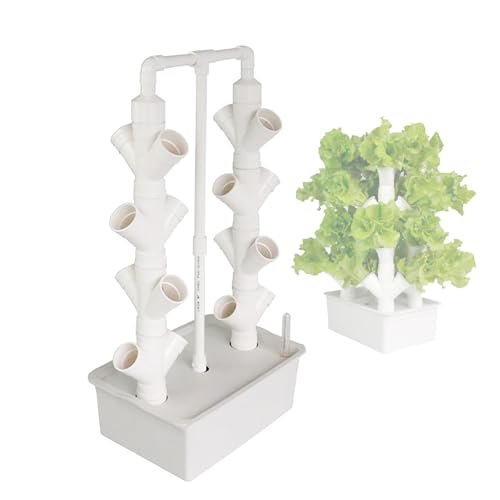 Cxlly Hydroponischer Turmgarten, Hydroponisches Anbausystem FüR KräUter, Obst Und GemüSe Im Innenbereich – Aeroponischer Turm(Large) von Cxlly