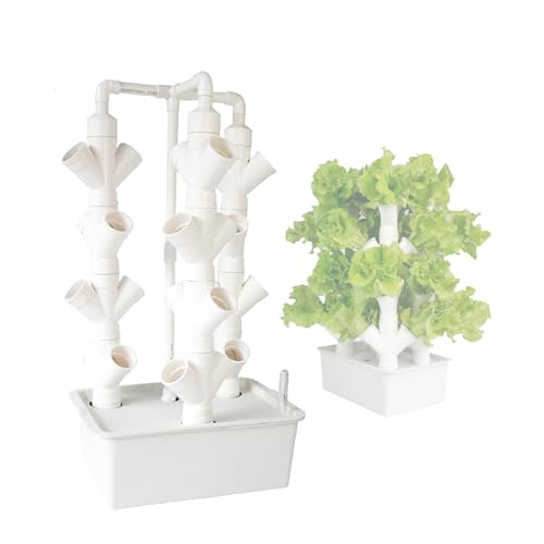 Cxlly Hydroponischer Turmgarten, Hydroponisches Anbausystem FüR KräUter, Obst Und GemüSe Im Innenbereich – Aeroponischer Turm(X-Large) von Cxlly