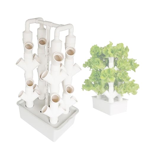 Cxlly Hydroponischer Turmgarten, Hydroponisches Anbausystem FüR KräUter, Obst Und GemüSe Im Innenbereich – Aeroponischer Turm(XX-Large) von Cxlly