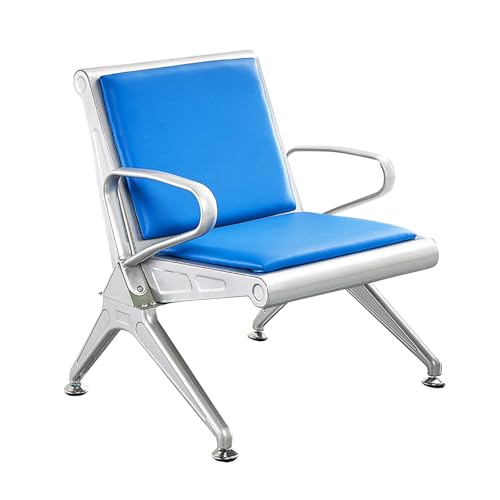 Cxlly Warte- Und Empfangsstuhl, BäNke, BüRostuhl, Robuster GäStestuhl, Wartezimmerstuhl Mit Armlehnen, FüR Friseursalon, Bank, Flur, FlughafenmöBel(Blue) von Cxlly