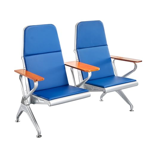 Cxlly Wartezimmerbank Aus Pu-Leder, BüRostuhl, Empfangsstuhl Mit Abnehmbarem InfusionsstäNder, Krankenhaus, Klinik, Empfangsbereich(139x72x110cm/55x28x43) von Cxlly