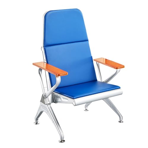 Cxlly Wartezimmerbank Aus Pu-Leder, BüRostuhl, Empfangsstuhl Mit Abnehmbarem InfusionsstäNder, Krankenhaus, Klinik, Empfangsbereich(70x72x110cm/27x28x43) von Cxlly