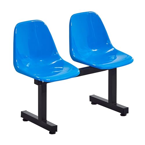 Cxlly WartezimmerstüHle – 2-Sitzer-BüRostüHle, EmpfangsstüHle, WartemöBel, SitzbäNke FüR Flughafen, Bank, Krankenhaus, Salon, Basketballplatz, Schule(Blue) von Cxlly