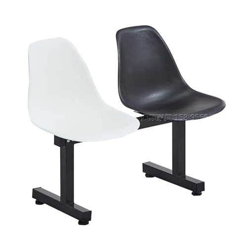 Cxlly WartezimmerstüHle – 2-Sitzer-BüRostüHle, EmpfangsstüHle, WartemöBel, SitzbäNke FüR Flughafen, Bank, Krankenhaus, Salon, Basketballplatz, Schule(White+Black) von Cxlly