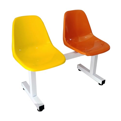 Cxlly WartezimmerstüHle – 2-Sitzer-BüRostüHle, EmpfangsstüHle, WartemöBel, SitzbäNke FüR Flughafen, Bank, Krankenhaus, Salon, Basketballplatz, Schule(Yellow+Orange) von Cxlly