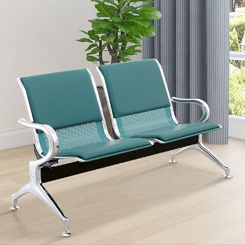 Cxlly Wartezimmerstuhl Mit Armlehnen – Flughafen-EmpfangsstüHle, 2-Sitzer, BüRo-GäStestüHle & EmpfangsstüHle FüR BüRo, Business, Bank(Green) von Cxlly