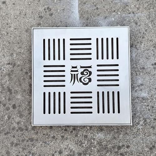 Edelstahl-Schachtabdeckung Mit Schloss, Runder Schachtdeckel Mit Rahmen, Anschraubbarer Inspektionsdeckel Aus Metall, FüR Den Garten(20x20x3cm/8x8x1") von Cxlly