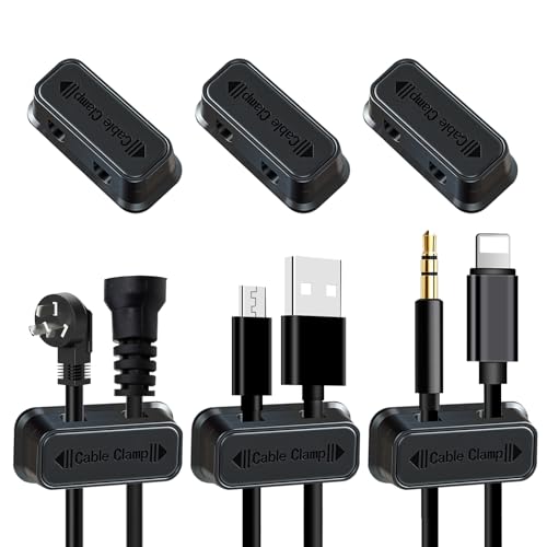 Cxqbsmy 6 Stück Kabelhalter-Organizer mit Doppelloch selbstklebend Wand kabelführung Organizer Magnetische Kabelmanagement Verstellbare Kabel für Zuhause, Büro, Nachttisch, Ladekabeln, Audiokabel Cxqbsmy 6 Stück Kabelhalter-Organizer mit Doppelloch selbstklebend Wand kabelführung Organizer Magnetische Kabelmanagement Verstellbare Kabel für Zuhause, Büro, Nachttisch, Ladekabeln, Audiokabel von Cxqbsmy