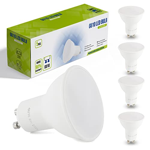 Cxyemt GU10 LED Lampen 8W Ersatz für 60W 70W Halogenlampen, 2700K warmweiß Birne GU10 LED Leuchtmittel, 120° Abstrahlwinkel Energiesparlampe, AC220V-240V Glühbirne, 5 Stück von Cxyemt