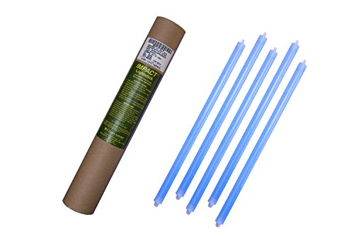 Cyalume Leuchtstäbe 5er Pack - SnapLight IMPACT (2 Ringe) in Blau - aktivierbar per Schlag -erfüllt NATO-Spezifikationen - 40cm lang - leuchtet 8 Stunden - ungiftig, nicht brennbar - hohe Sicherheit von Cyalume