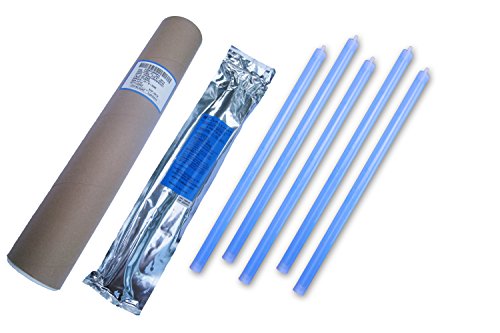 Cyalume, 40cm SnapLight NON-IMPACT in Blau (20-er Pack) - mit je einem Ring am Endstück - 8 Stunden Leuchtdauer - einzeln verpackt - 360° Rundumlicht - ungiftig und nicht entflammbar von Cyalume