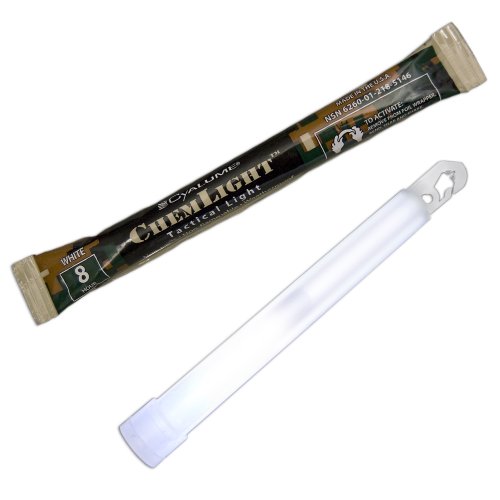 Cyalume ChemLight Military Grade Chemical Light Sticks, White, 6 Long, 8 Hour Duration (Pack of 10) by Cyalume von Cyalume